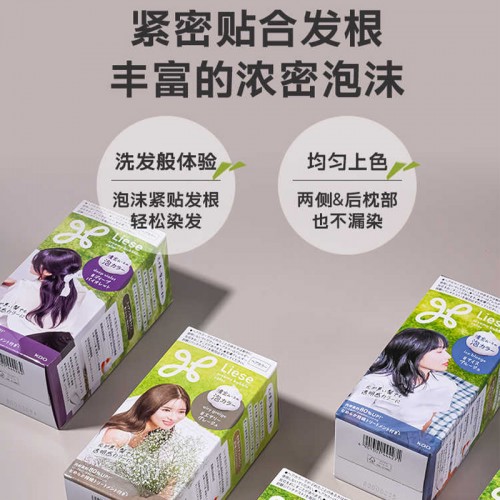 liese泡沫染发剂115ml 高级棕_